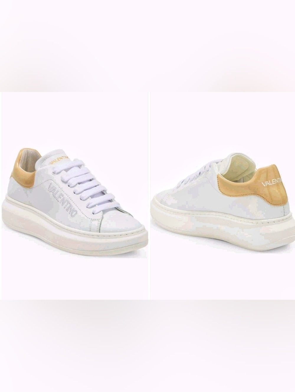 Size 9.5 - 🆕️ VALENTINO BY MARIO VALENTINO Fresia Low Top White Leather Sneaker